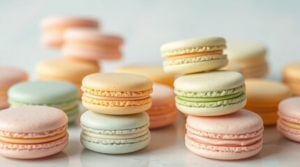 Dreamy Dessert Table with Pastel Macarons