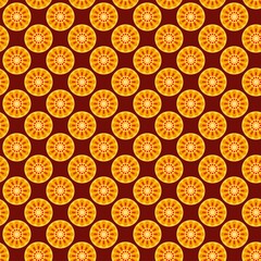 Seamless geometric pattern of flat simple elements in Asian style. Digital illustration for wallpaper, textile, scrapbooking paper, wrapping paper, etc.