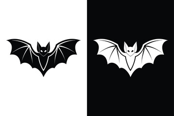 Bat icon vector on White Background ,Vector Art Illustration on white background.