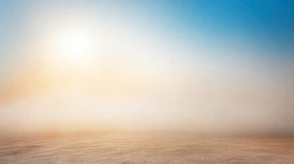Dramatic Desert Storm Lighting and Air Quality Effect