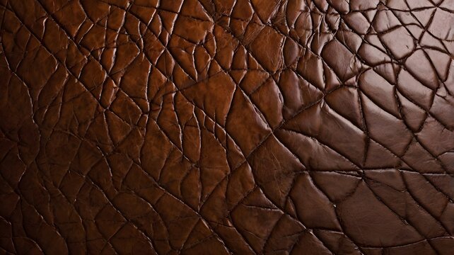 abstract brown leather texture with bright and glow, background for web banner, ads, post, presentation concept, template copy space	