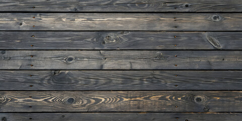 Obraz premium Vintage Wooden Wall with Rough Texture and Weathered Brown Planks