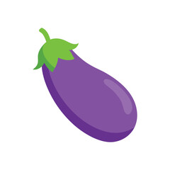 Eggplant color icon vector on White Background ,Vector Art Illustration on white background.