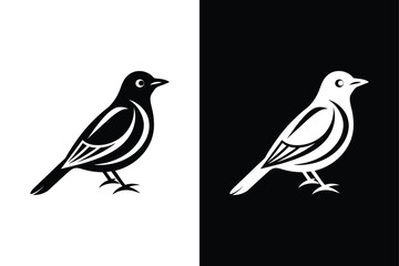 Bird icon vector on White Background ,Vector Art Illustration on white background.