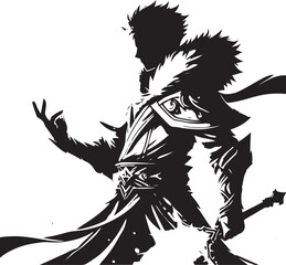 Ice Mage Vector Illustration