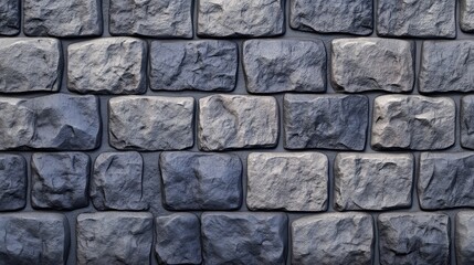 Fototapeta premium Gray Medieval Stone Brick Wall Textured Background for Historical Castle or Fortress Architecture Design