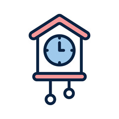 Take a look at this amazing icon of cuckoo clock in modern style