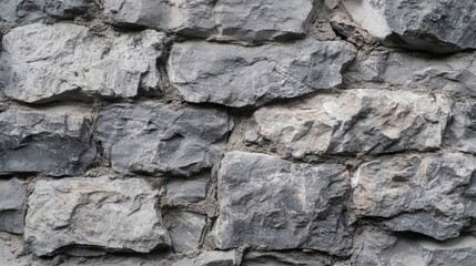 Gray Stone Wall Texture for Industrial and Loft Style Interior Design Background