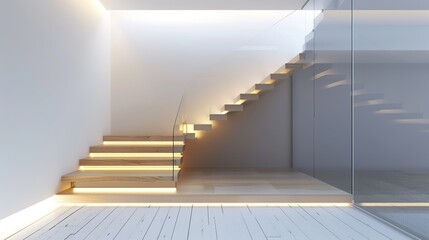 Fototapeta premium Beautiful stairs design in home 