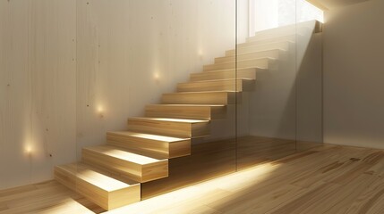 Obraz premium Beautiful stairs design in home 