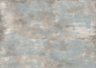Fototapeta premium Abstract textured background in soft blue and beige tones.