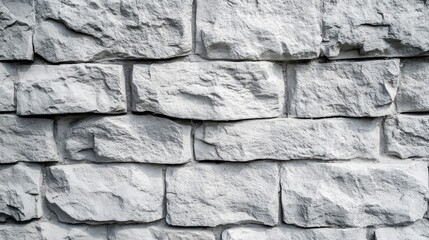 Textured gray stone wall surface with rough edges for architectural or design background use