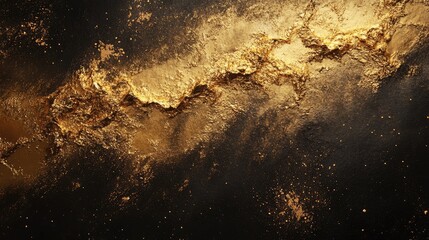 Abstract golden sand texture with shimmering details for luxurious design and background use.