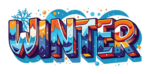 winter word front design  