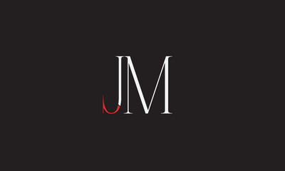 JM, MJ , J , M , Abstract Letters Logo Monogram	