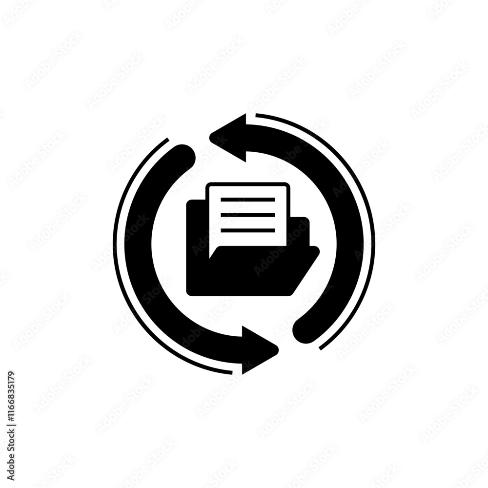 Poster data backup line icon. linear style sign for mobile concept and web design. outline vector icon.