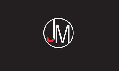 JM, MJ , J , M , Abstract Letters Logo Monogram	