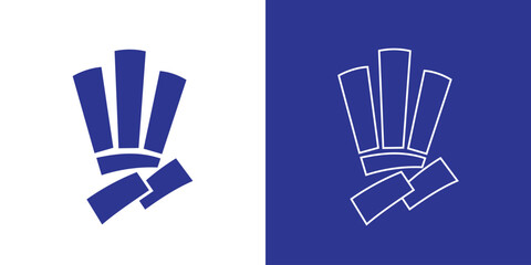 3 Finger Shape Logo, Cartoon Logo