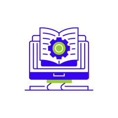 Training Module Line Icon. linear style sign for mobile concept and web design. Outline vector icon.