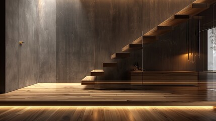 Naklejka premium Beautiful stairs design in home 