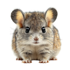 Fototapeta premium A close-up of a cute, fluffy rodent with large eyes.