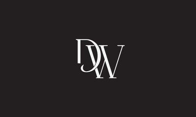 DW, WD, D , W , Abstract Letters Logo Monogram