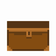 chest for the game. pixel art.