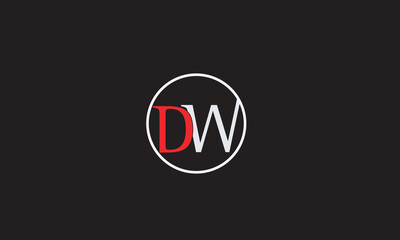 DW, WD, D , W , Abstract Letters Logo Monogram