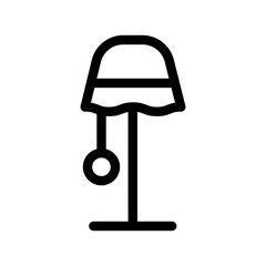 Standing lamp icon design template