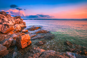 north Croatia,, Isytia region, wonderful summer view, Adriatic sea, stunning nature scenery 