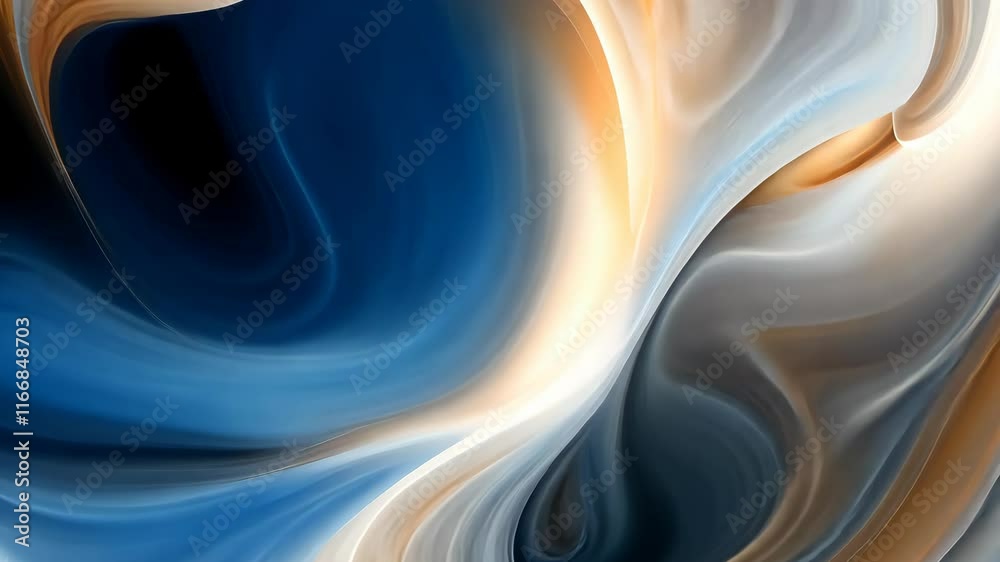 Poster abstract swirling patterns in vibrant colors create a mesmerizing visual experience of fluid motion 