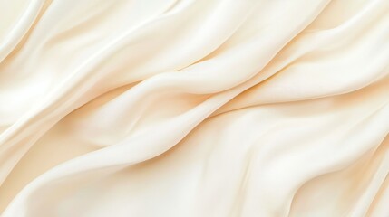Fototapeta premium Serene Beauty Canvas: Soft Textured Background in Beige and White for Natural Beauty Products Presentation