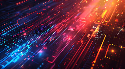 Fototapeta premium Abstract technology background