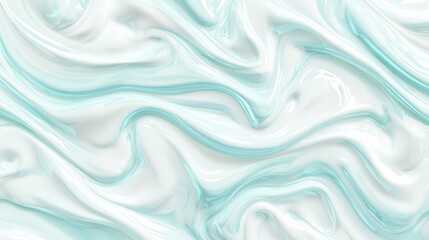 Fototapeta premium Serene Aqua Waves - Abstract Clinical Beauty Texture Background for Calming Beauty Visuals