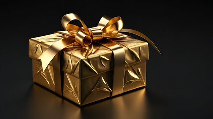 Obraz premium Beautifully wrapped New Year's gifts stacked together, featuring colorful paper, shimmering bows, and festive tags.