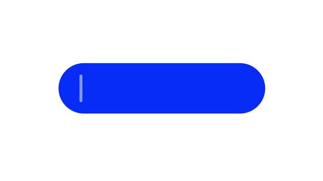 Animation of blue search bar icon represents a user friendly interface element, enabling users to easily find information or content through simple queries