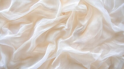 Fototapeta premium Ethereal Elegance: Sheer Organza Clinical Beauty Texture Background