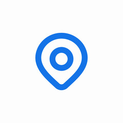 Location pin map marker icon vector sign
