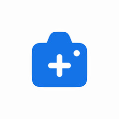 Healthcare medical plus cross icon vector sign
