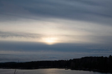 Obraz premium sunset in the mountains