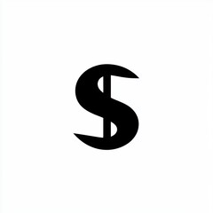 A bold black dollar symbol on a clean white background, representing finance and monetary value.