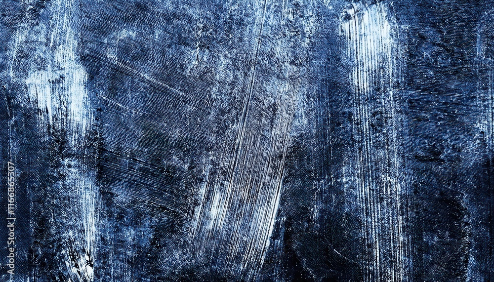 Aufkleber abstract blue and white textured brush strokes on canvas. dynamic and versatile backdrop for artisti