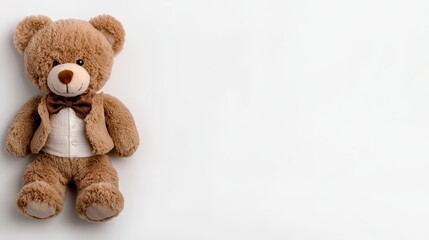 Obraz premium A bear wearing a suit and bow tie