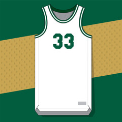 basketball jersey mockup template vector design