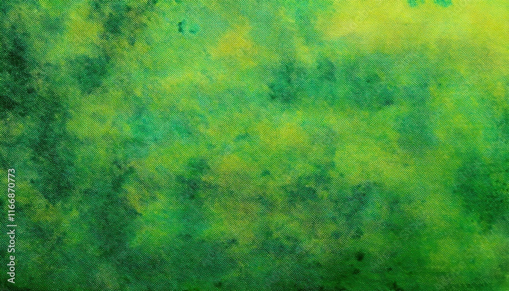 Poster vibrant green and yellow abstract texture with subtle patterns on canvas. perfect copy space for eco