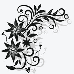 Latest new vector vintage floral design