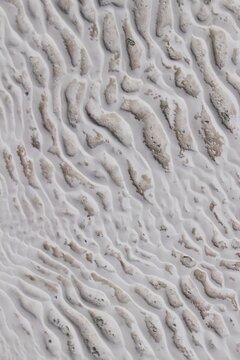 Texture of pamukkale travertines, Denizli Turkiye