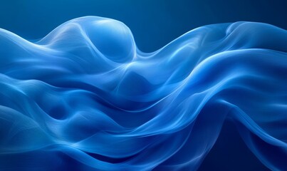 Obraz premium undercurrents form abstract flowing patterns in oceanic blue hues., Generative AI