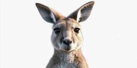 Curious Kangaroo Staring into Distance