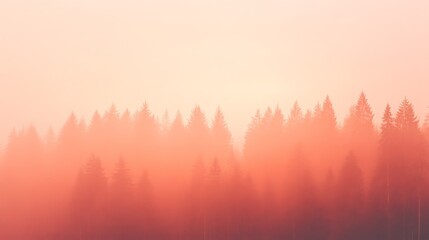 Tranquil Autumn Duotone Forest - A Nostalgic Tribute to Fall's Warmth and Beauty